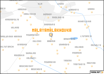 map of Malaya Malakhovka