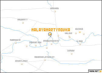 map of Malaya Martynovka