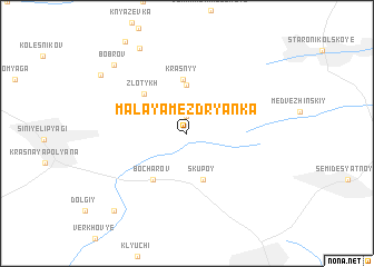 map of Malaya Mezdryanka