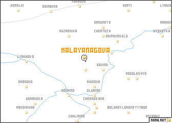map of Malaya Nagova