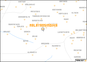 map of Malaya Osinovka