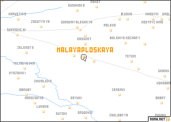 map of Malaya Ploskaya