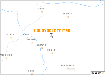 map of Malaya Plotnitsa
