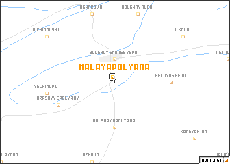 map of Malaya Polyana