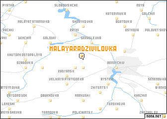 map of Malaya Radzivilovka