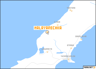 map of (( Malaya Rechka ))