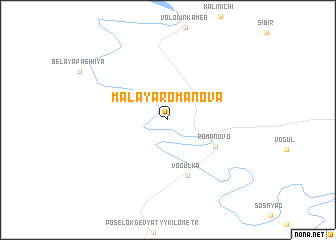 map of Malaya Romanova
