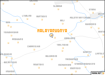 map of Malaya Rudnya