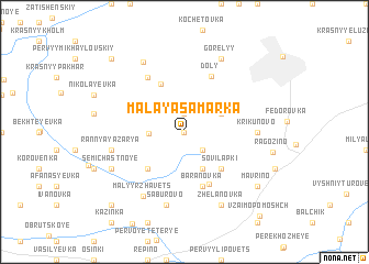 map of Malaya Samarka