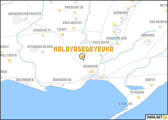 map of Malaya Sedeyevka