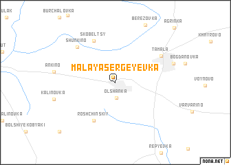 map of Malaya Sergeyevka