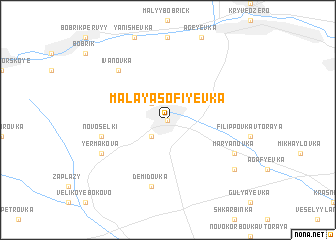 map of Malaya Sofiyevka