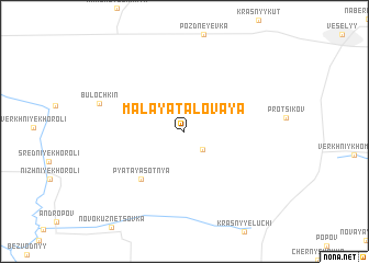 map of Malaya Talovaya