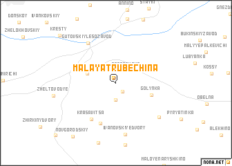 map of Malaya Trubechina