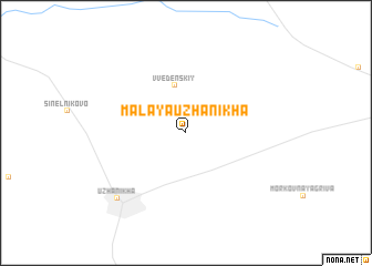 map of Malaya Uzhanikha