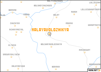 map of Malaya Volozhik\