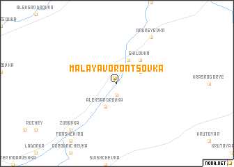 map of Malaya Vorontsovka