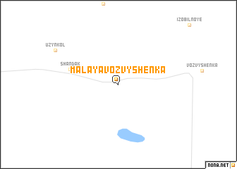 map of Malaya Vozvyshenka