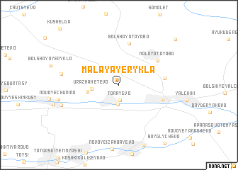 map of Malaya Yerykla