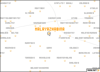 map of Malaya Zhabina