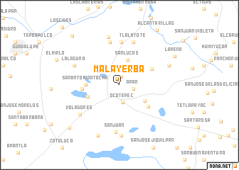 map of Mala Yerba