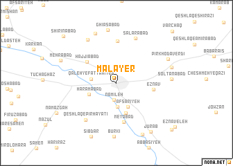 map of Malāyer