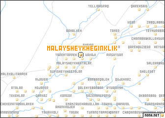 map of Mālāy Sheykh-e Gīnklīk