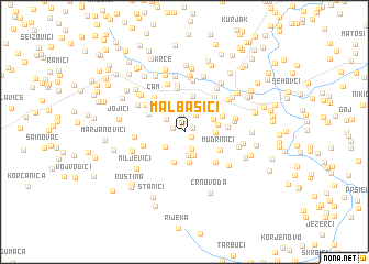 map of Malbašići