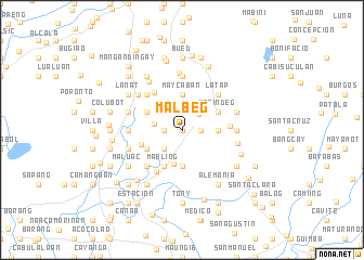 map of Malbeg