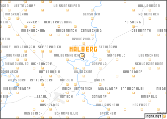 map of Malberg