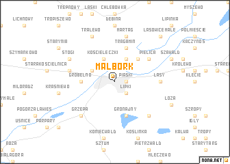 map of Malbork