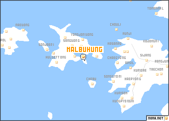 map of Malbuhŭng