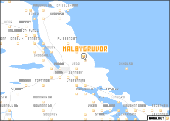 map of Mälby Gruvor