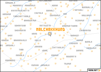 map of Māl Chak Khurd