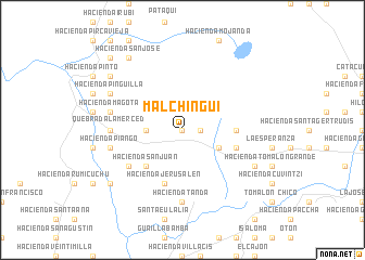 map of Malchinguí