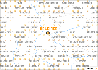 map of Malcinca