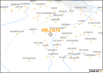 map of Malčište