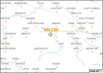 map of Malcov