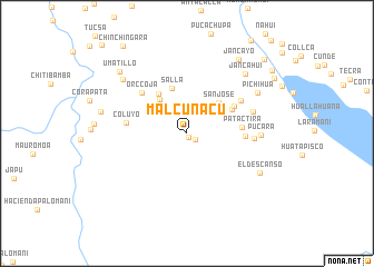 map of Malcunacu