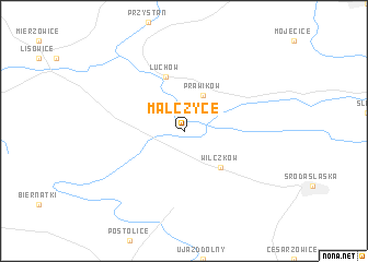 map of Malczyce