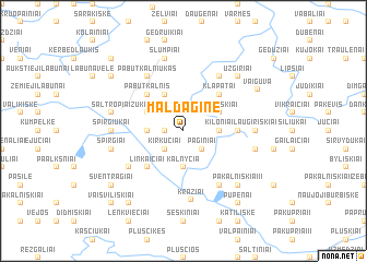 map of Maldaginė