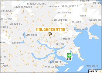 map of Malden Centre