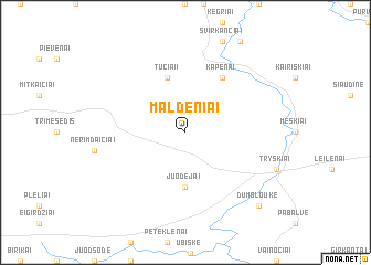 map of Maldeniai