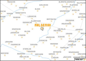 map of Maldeniai