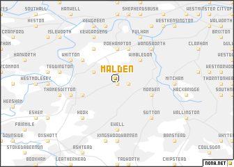 map of Malden