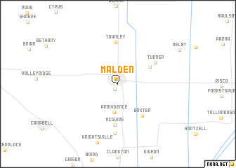 map of Malden