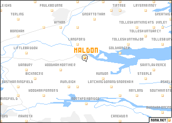 map of Maldon