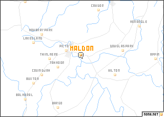 map of Maldon