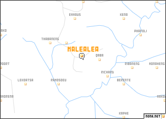 map of Malealea