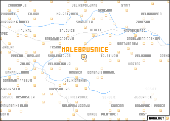 map of Male Brusnice